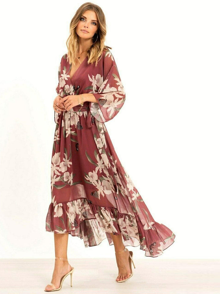 Robe Kimono Midi Élégante