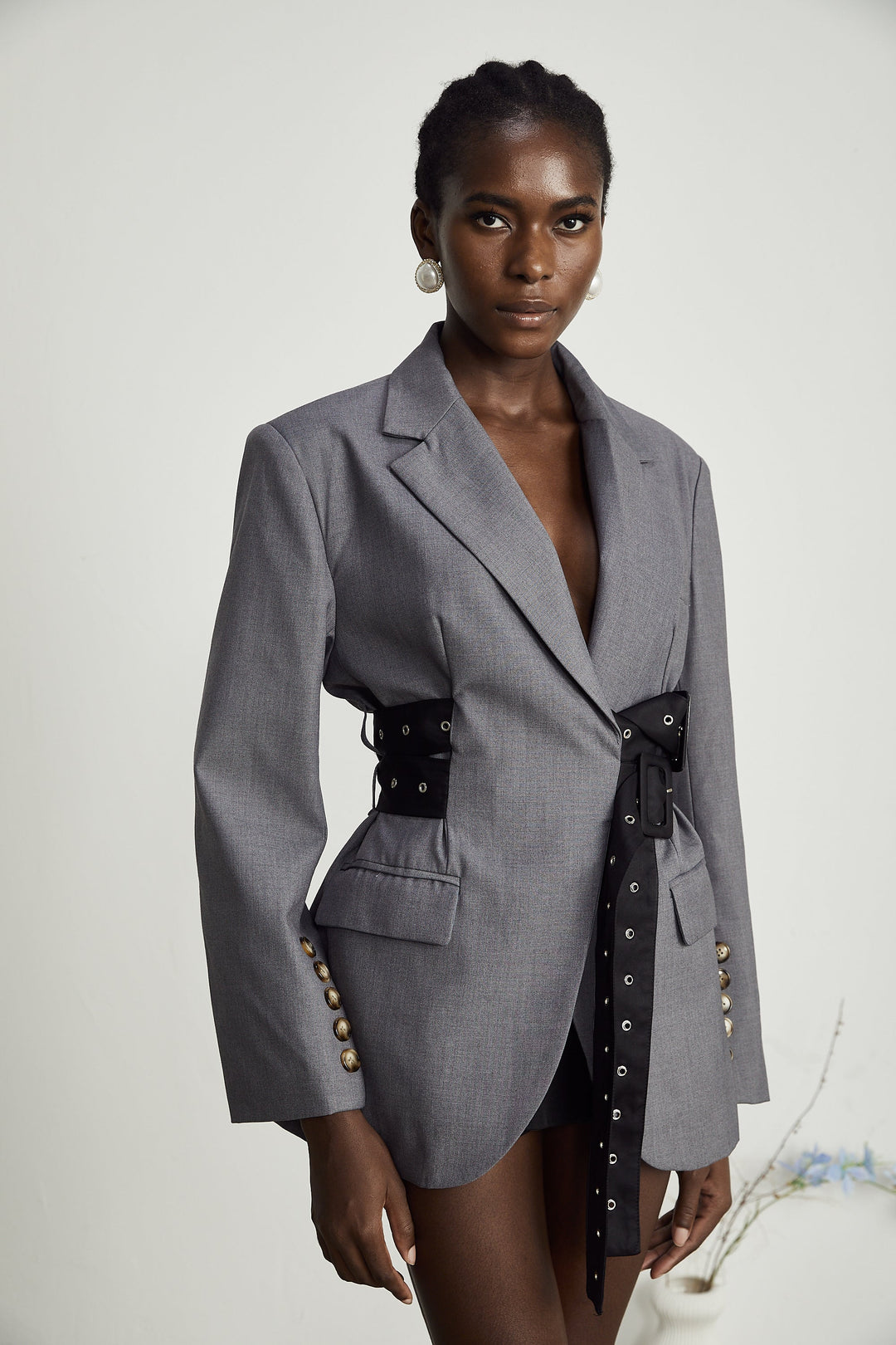 Thérèse Belted Waist Blazer