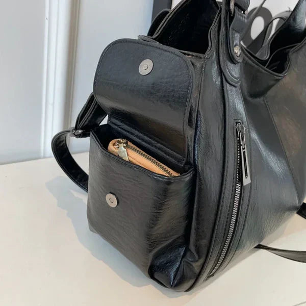 NOEMIE™ - Sac cabas classique en cuir