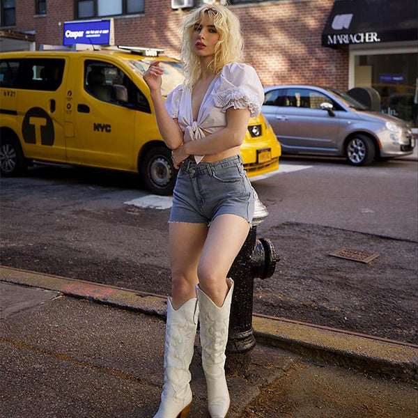 BITUIN™ – Casual High Waisted Crossover Summer Shorts