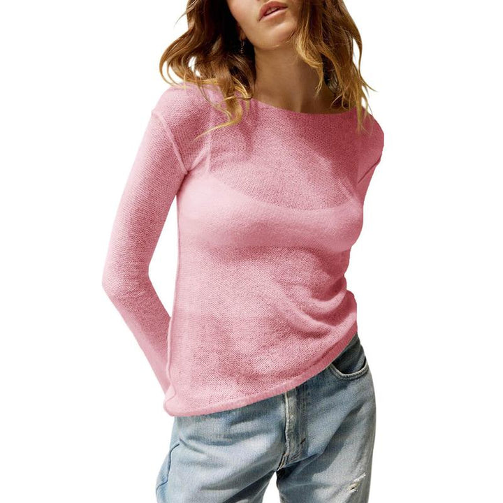 Lightweight Summer See Through Long Sleeve Top