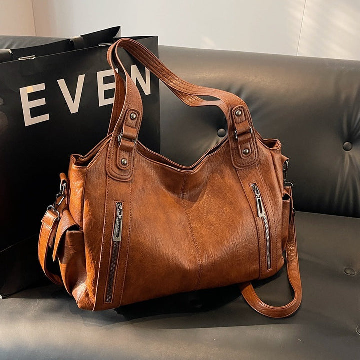 NOEMIE™ - Sac cabas classique en cuir