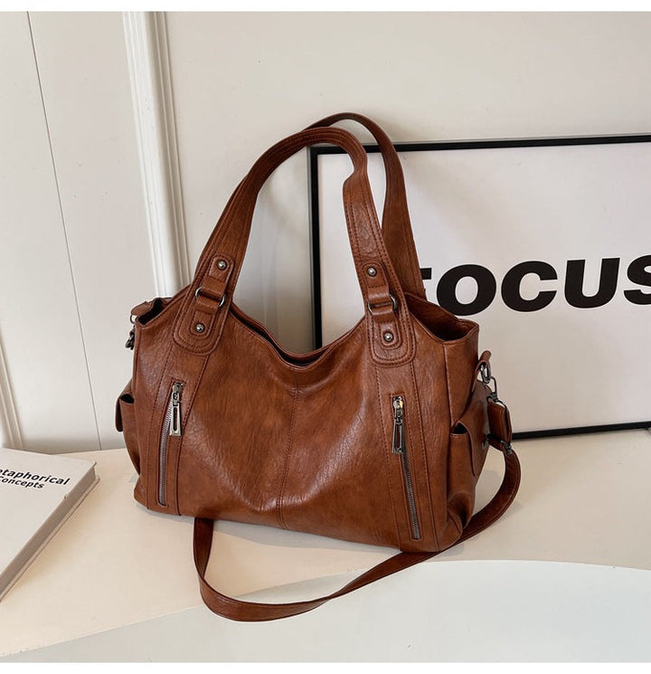 NOEMIE™ - Sac cabas classique en cuir