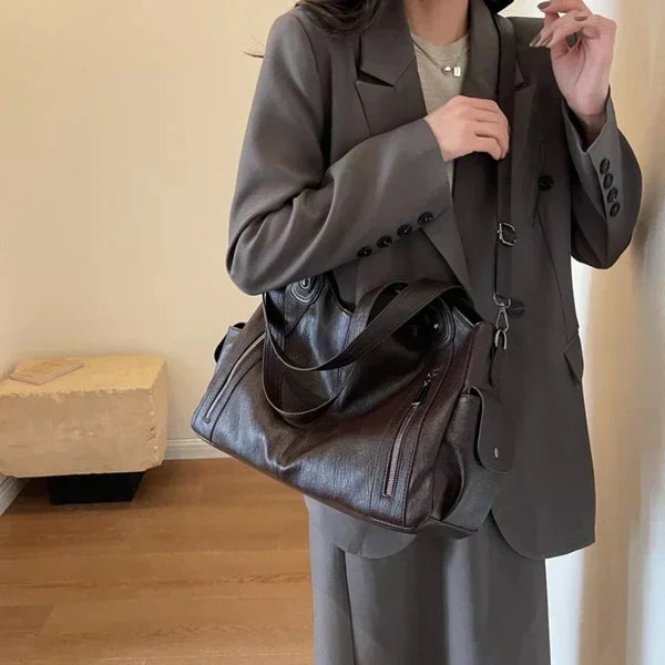 NOEMIE™ - Sac cabas classique en cuir