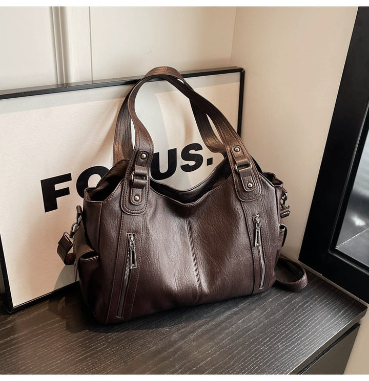 NOEMIE™ - Sac cabas classique en cuir