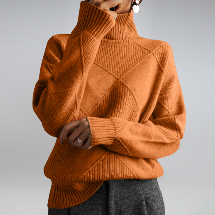 Luxe Ribbed Turtleneck Pullover