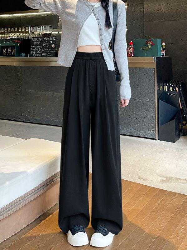 ZINNA™ – Pantalon large taille haute confortable