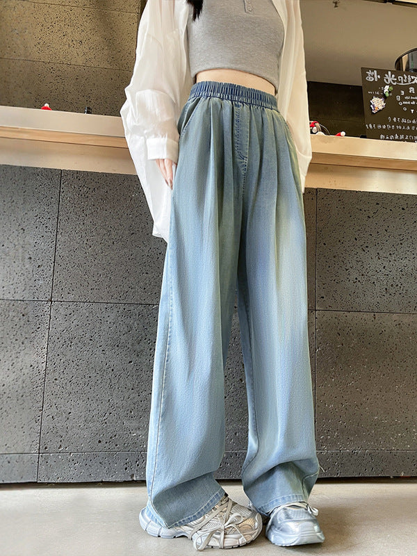 ZINNA™ – Pantalon large taille haute confortable