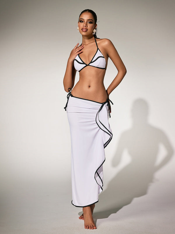 Panola Ruffle Bikini Three Piece Set