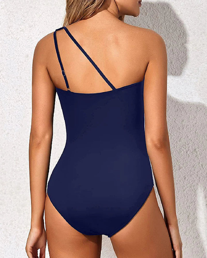 EMOSWIM - One Shoulder One Piece Swimsuit for Women Tummy Control Bathing Suits
