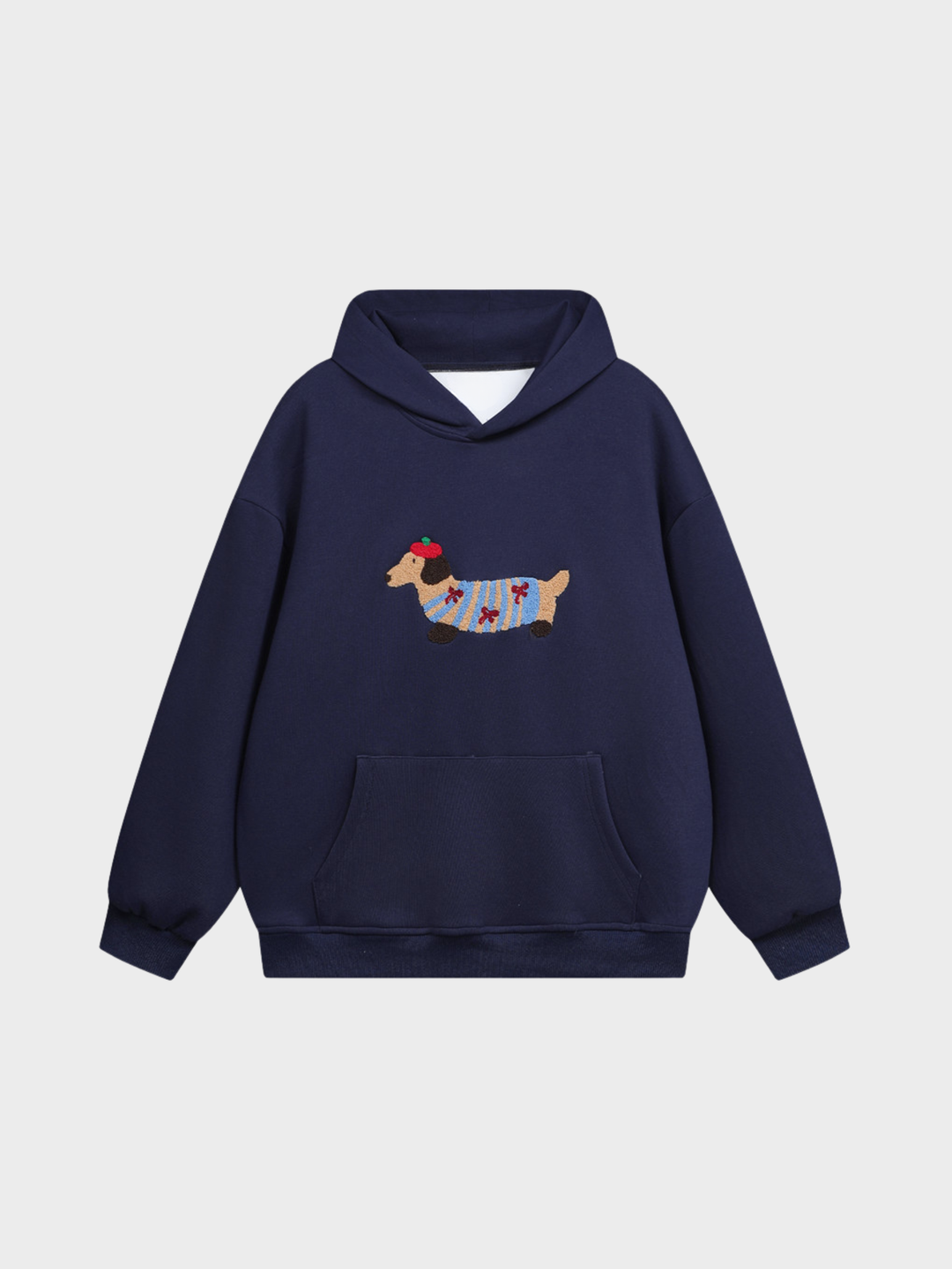 Cozy Pup Embroidered Hoodie