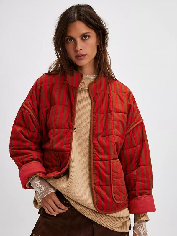 SALENTINE™ - Veste à manches longues style imprimé chic