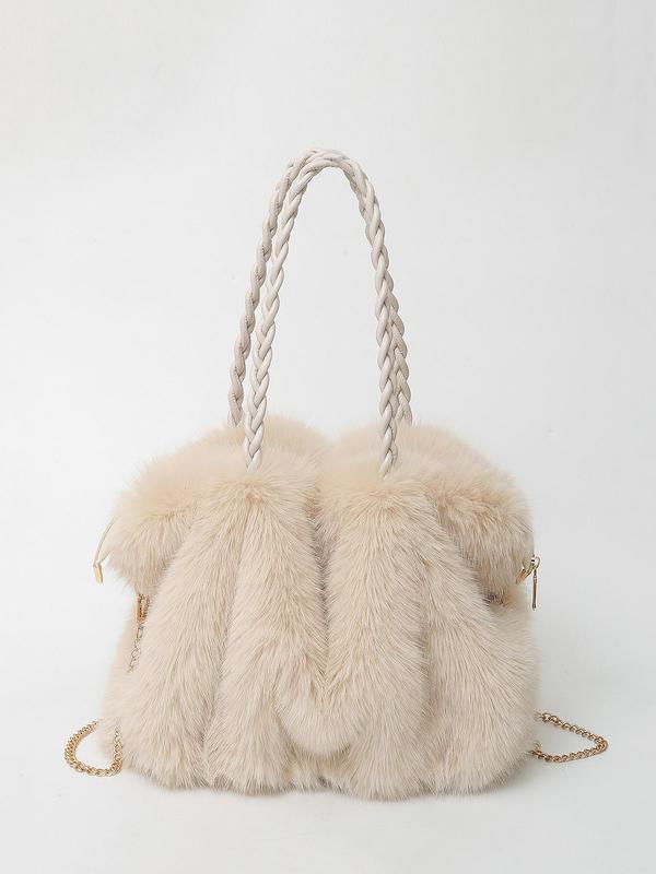 CHARLOTTE™ - Sac cabas d'épaule polyvalent en velours peluche
