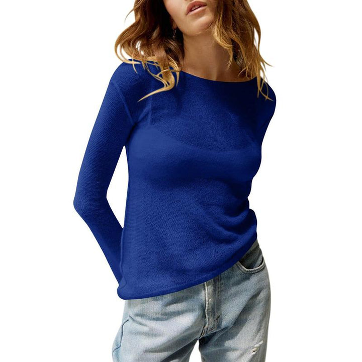 Lightweight Summer See Through Long Sleeve Top