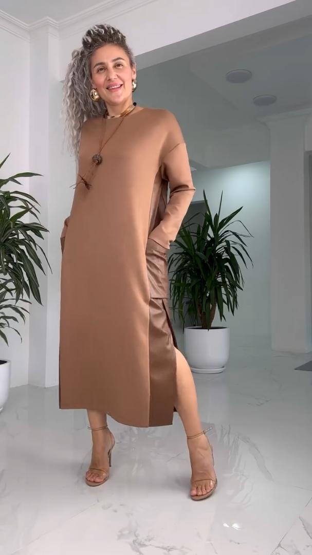 Robe midi minimaliste classique