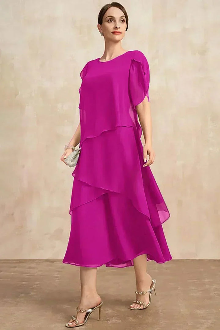 Flowing Charm Midi Dress